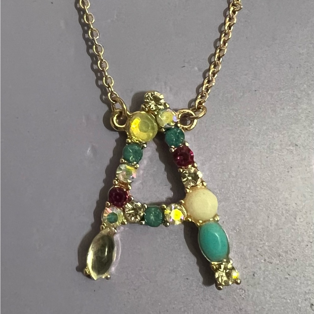 Claire’s Brand “A” Initial Pendant Necklace